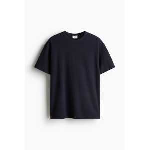 H&M T-Shirt in Loose Fit Marineblau Größe S. Farbe: Navy blue