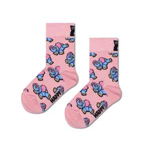 Hellrosa aufblasbarer Elefant Crew Socken