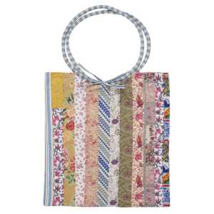 Ib Laursen Einkaufsshopper Ib Laursen - Tasche Einkaufstasche Stofftasche Patchwork UNIKA Bunt