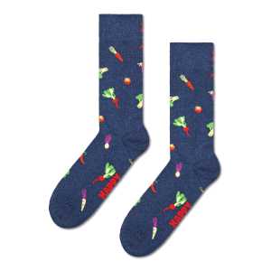 Marineblaue Veggie Crew Socken