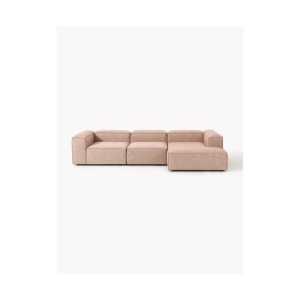 Modulares Ecksofa Lennon in Leinen-Optik