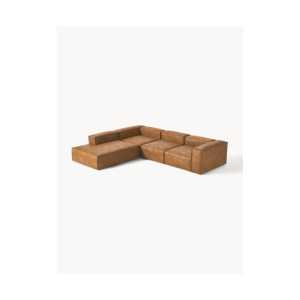 Modulares XL-Ecksofa Lennon aus recyceltem Leder