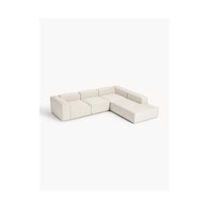 Modulares XL-Ecksofa Lennon in Leinen-Optik