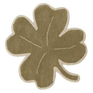 OYOY - Lucky Clover Kinderteppich, grün
