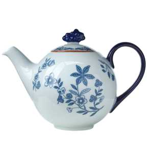 Rörstrand Ostindia Teekanne 1,2 l Geschenkverpackung Blau-Weiß