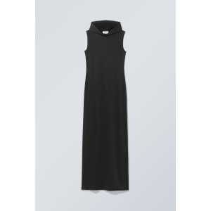 Weekday Ärmelloses Kleid mit Kapuze Emily Schwarz, Alltagskleider in Größe XS. Farbe: Black