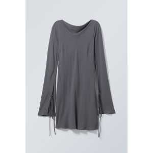 Weekday Minikleid Bella Dunkelgrau, Alltagskleider in Größe XL. Farbe: Dark grey