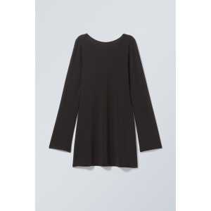 Weekday Minikleid Clair mit offenem Rücken Schwarz, Alltagskleider in Größe XL. Farbe: Black