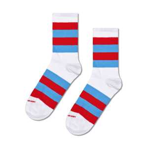 Weiß Stripe It 3/4 Crew Socken