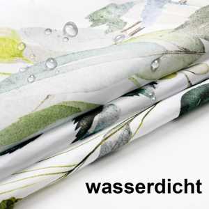 Welikera Duschvorhang, wasserdicht maschinenwaschbar Green Leaf Shower Curtains