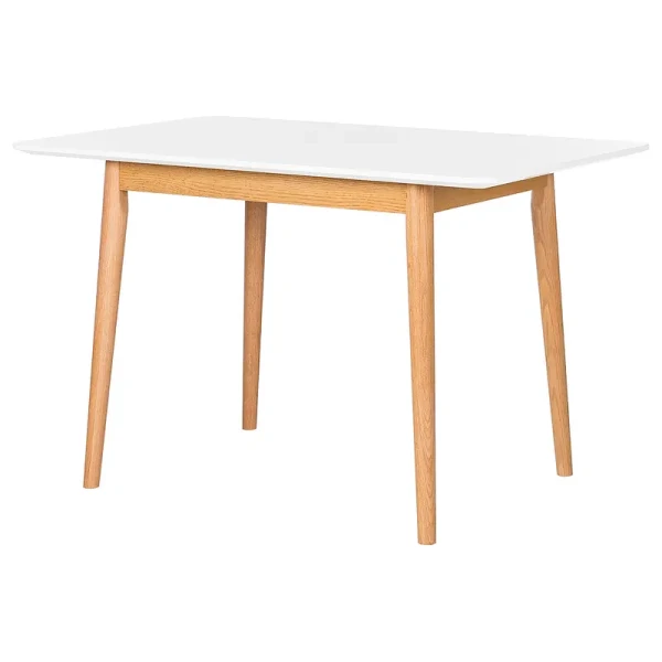 Esstisch 120 x 80cm Weiß/Beige/Weiß