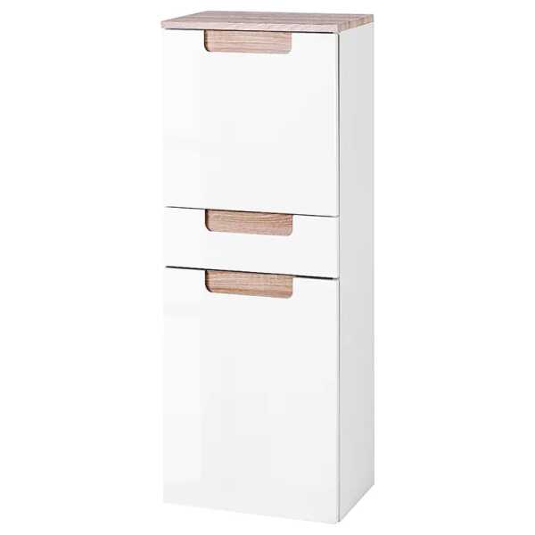 Midischrank Laris 40 x 105 x 27cm Weiß