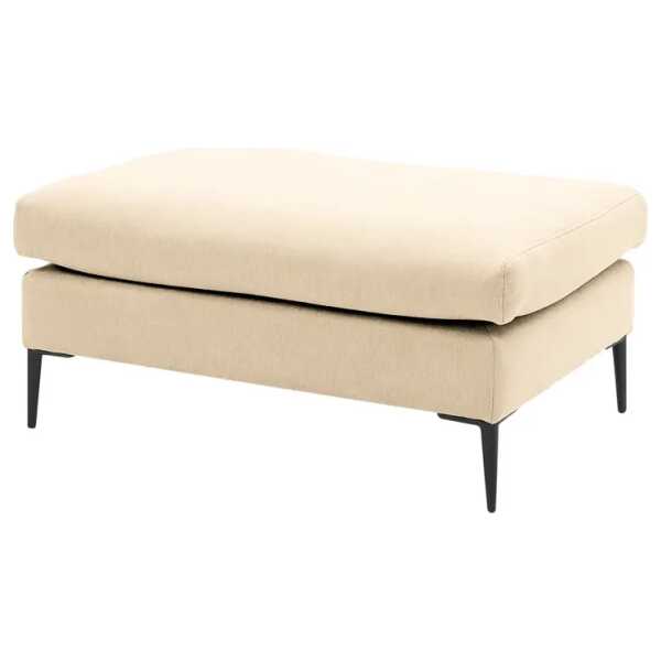 Polsterhocker 101 x 43 x 69cm Beige/Hellbeige Webstoff Caya: Beige