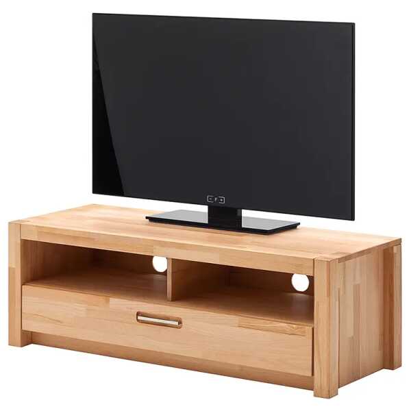 TV-Lowboard III Massive Kernbuche, geölt Braun/Kernbuche 125 x 43 x 46cm