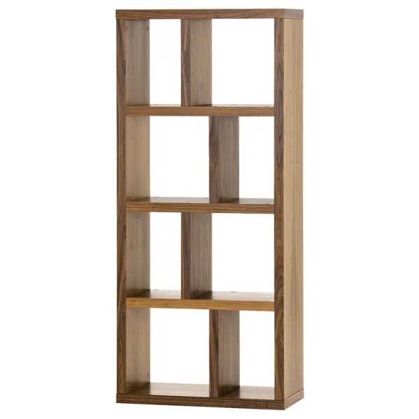 Regal Berlin MDF Mitteldichte Holzfaserplatte , furniert Braun/Walnuss 70 x 159cm