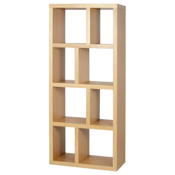 Regal Berlin MDF Mitteldichte Holzfaserplatte , furniert Beige/Eiche 70 x 159cm