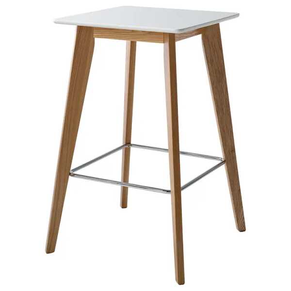 Bartisch Boddam II 60 x 100 x 60cm Braun/Weiß