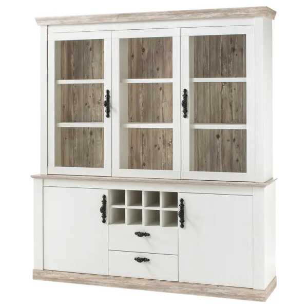 Buffet 183 x 205 x 44cm Weiß
