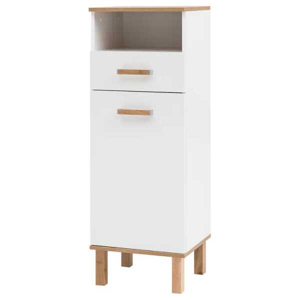 Midischrank I 40 x 115 x 35cm Weiß/Weiß