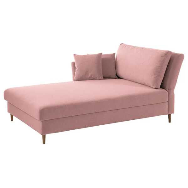 Recamiere Hillarys II Pink/Mauve Webstoff 110cm Ausrichtung rechts Skandi