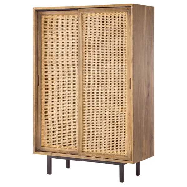 Massives Highboard 100 x 150 x 43cm Braun