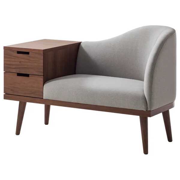 Garderobenbank Larbro 120 x 82 x 56cm Braun