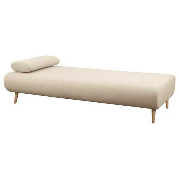 Relaxliege Bockel Beige/Creme Flachgewebe 200 x 44 x 90cm