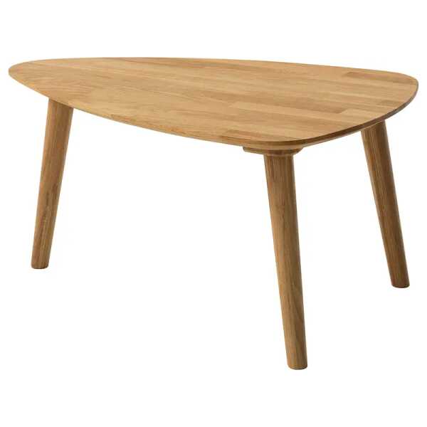 Massiver Couchtisch 70 x 50cm Braun/Eiche
