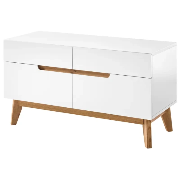 Garderobenbank 97 x 53 x 40cm Weiß