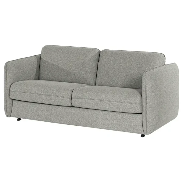 Schlafsofa KAYLA mit Matratze Grau/Lichtgrau Webstoff Voer 194 x 86 x 104cm Skandi