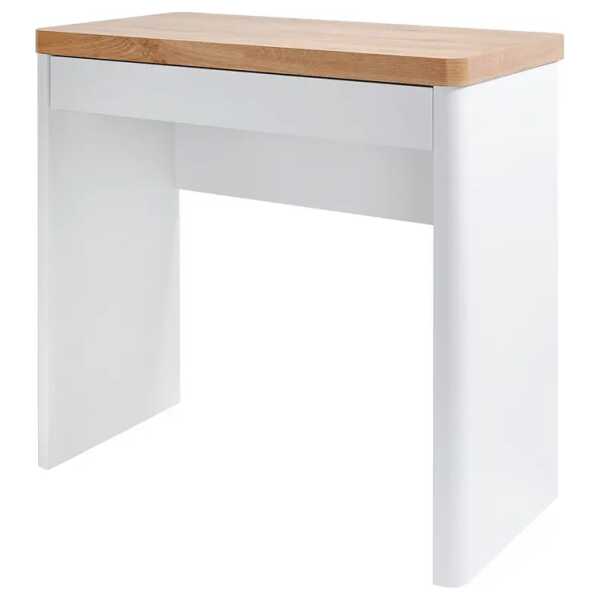 Schreibtisch Cu-Libre 80 79 x 76 x 44cm Weiß/Eiche Dekor