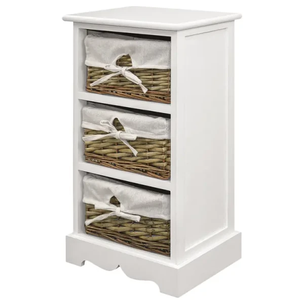 Kommode Russy 33 x 59cm Weiß