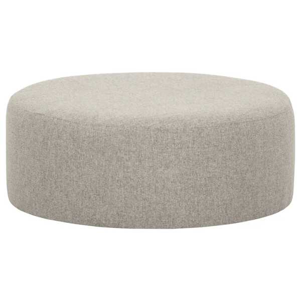 Polsterhocker Vagnas I 80 x 80 x 30cm Grau/Lichtgrau Webstoff Nere: Hellgrau