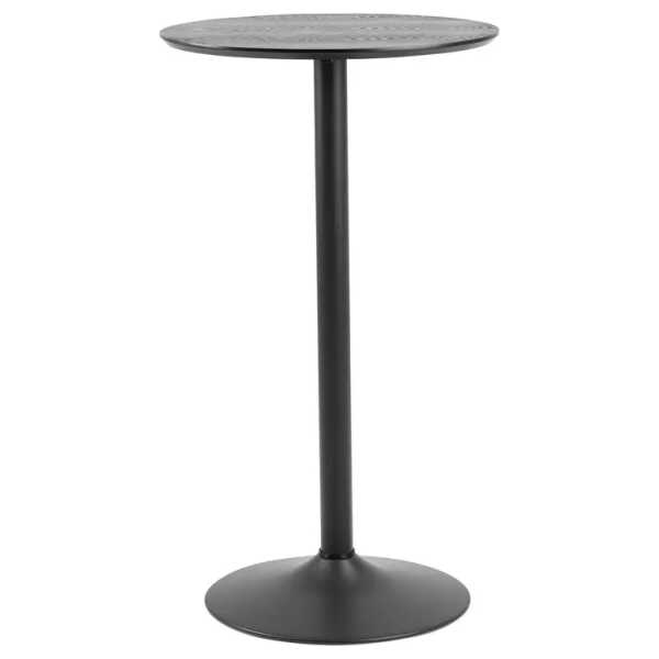 Bartisch Ø 60cm Schwarz