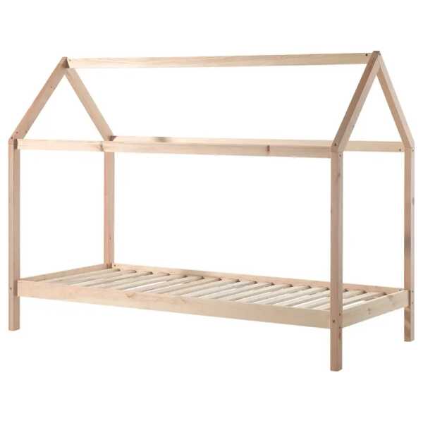 Hausbett II 90 x 200cm Beige/Kiefer