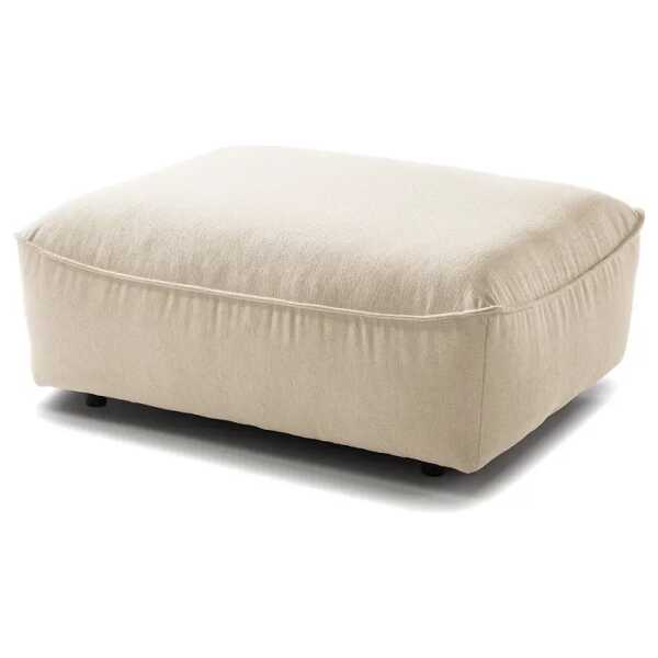 Polsterhocker 99 x 40 x 82cm Beige Webstoff Saia: Beige