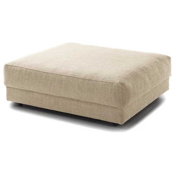 Polsterhocker 105 x 38 x 117cm Beige Webstoff Amila: Beige