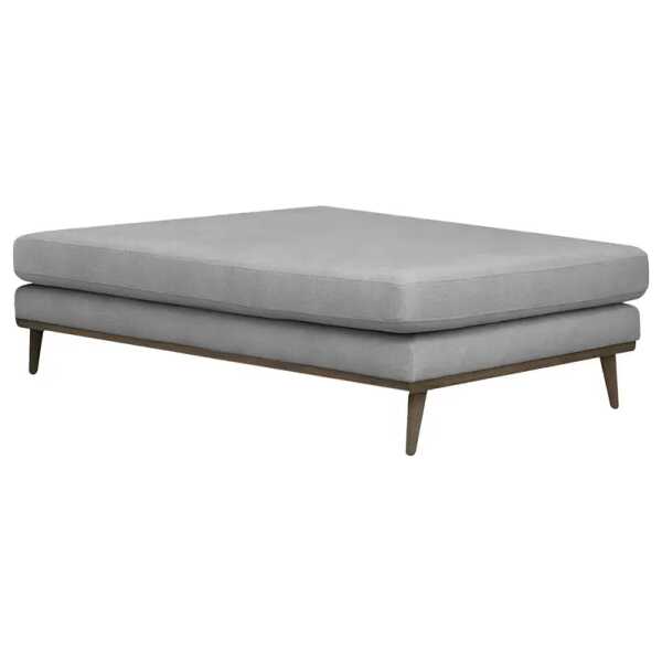 Recamiere Grau/Grau Strukturstoff Talta 180 x 43 x 80cm Skandi