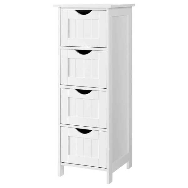 Unterschrank I 30 x 82 x 30cm Weiß/Weiß