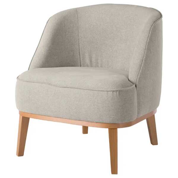 Sessel Grau Webstoff Nere 69 x 70 x 76cm