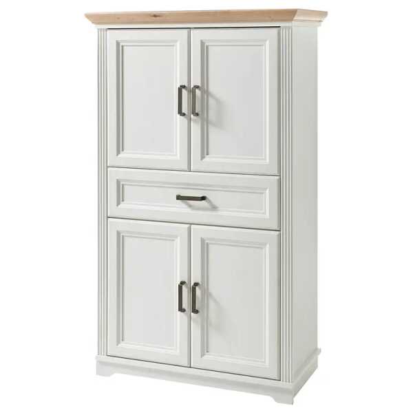 Midischrank 83 x 138 x 43cm Weiß