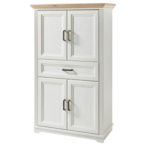 Midischrank 83 x 138 x 43cm Weiß