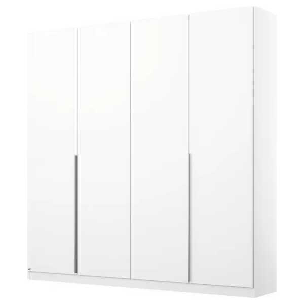 Drehtürenschrank 181 x 210cm Weiß/Alpinweiß Premium ohne Spiegeltür/-en