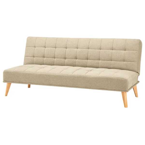Schlafsofa Caribe Beige Filz Blix 180 x 81 x 86cm Skandi