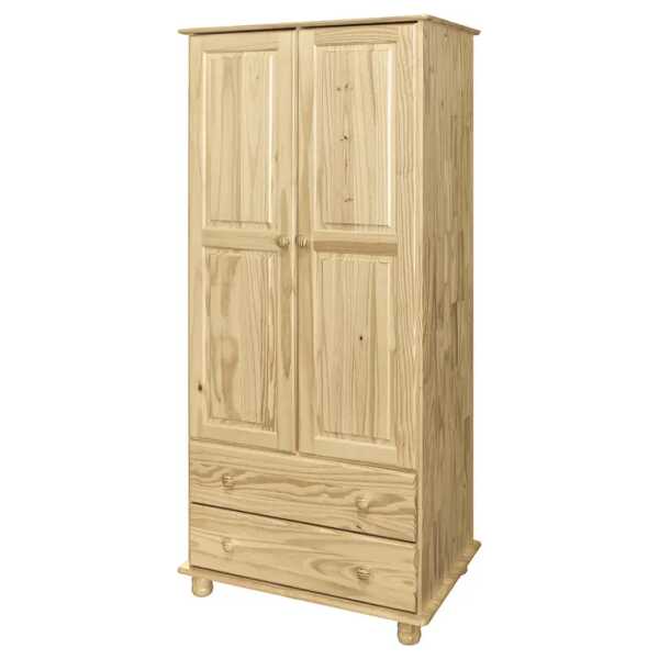 Garderobenschrank II 82 x 177 x 52cm Braun/Beige