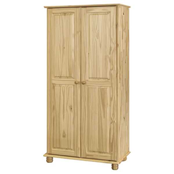 Garderobenschrank I 82 x 170 x 52cm Braun/Beige
