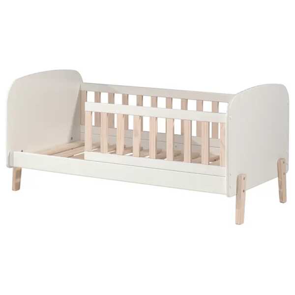Einzelbett 70 x 140cm Weiß