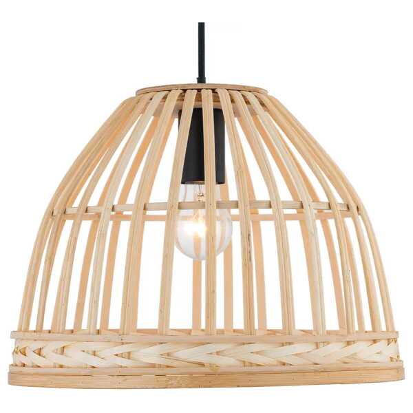 Pendelleuchte Donnell Ø 35cm Beige/Beige Material: Metall, Rattan Metallart: Eisen Oberfläche Metall: Foliert E27