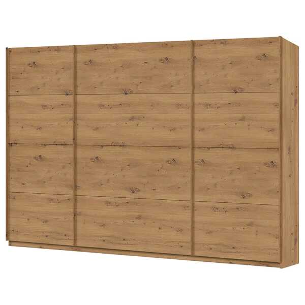 Schwebetürenschrank pure 315 x 222cm Braun/Eiche Artisan Dekor 3 Türen