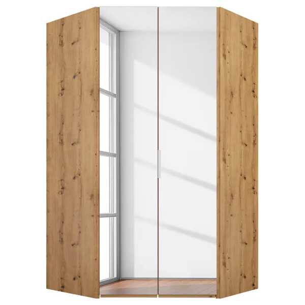 Eckschrank reflect 127 x 236cm Braun/Eiche Artisan Dekor